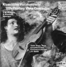 STAMITZ/SPERGER - KLASSISCHE VIOLAKONZERT 18TH CENTURY VIOLA CONCERTOS CD