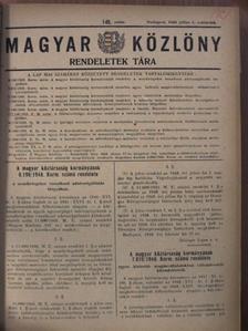 Magyar Közlöny 1948. (nem teljes évfolyam) [antikvár]