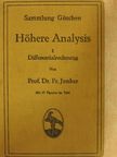 Dr. Fr. Junker - Höhere Analysis I. (töredék) [antikvár]