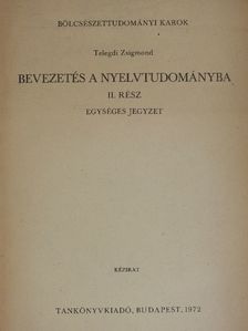 Balázs János - Bevezetés a nyelvtudományba II. [antikvár]