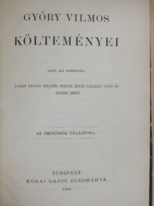Győry Vilmos - Győry Vilmos költeményei [antikvár]