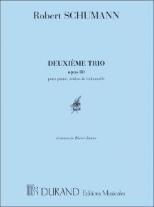 Schumann, Robert - DEUXIÉME TRIO - OP.  80 - POUR PIANO, VIOLON & VIOLONCELLE