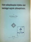 Dr. Szelényi Ödön - Fichte vallásphilosophiai fejlődése némi tanulsággal napjaink philosophálására [antikvár]