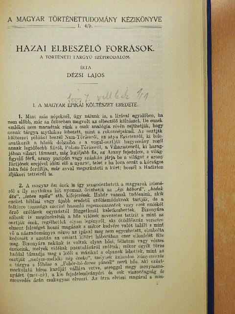 Dézsi Lajos - Hazai elbeszélő források [antikvár]