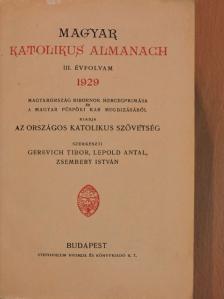 Áldásy Antal - Magyar Katolikus Almanach 1929. [antikvár]