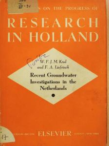 F. A. Liefrinck - Recent Groundwater Investigations in the Netherlands [antikvár]