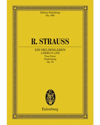 STRAUSS RICHARD - EIN HELDENLEBEN, SYMPHONIC POEM OP.40 STUDY SCORE EDITED BY W.SEIFERT