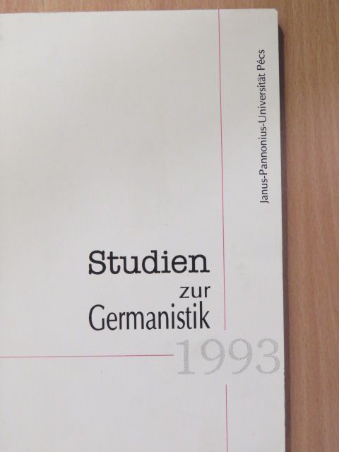 Balkanyi Magdolna - Studien zur Germanistik 1. [antikvár]