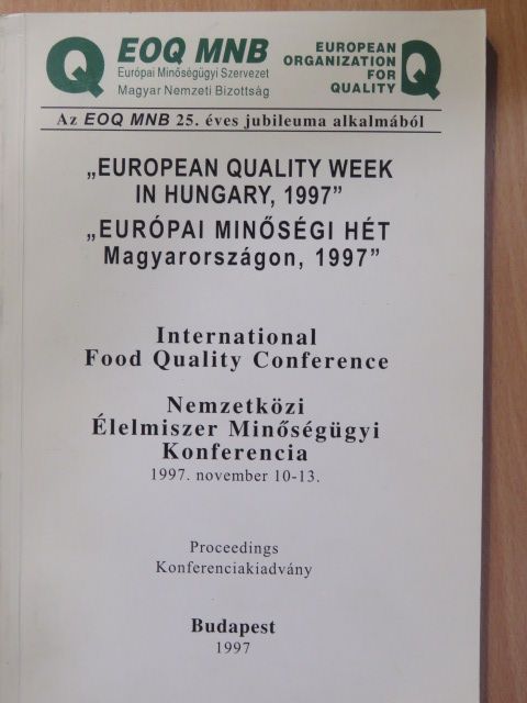 Alfred Wiesenberger - "Európai Minőségi Hét Magyarországon, 1997" [antikvár]