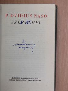 P. Ovidius Naso - P. Ovidius Naso szerelmei [antikvár]