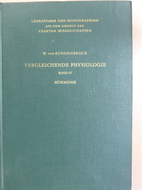 W. von Buddenbrock - Vergleichende physiologie IV. [antikvár]