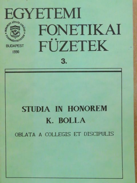 Banczerowski Janusz - Studia in honorem K. Bolla [antikvár]