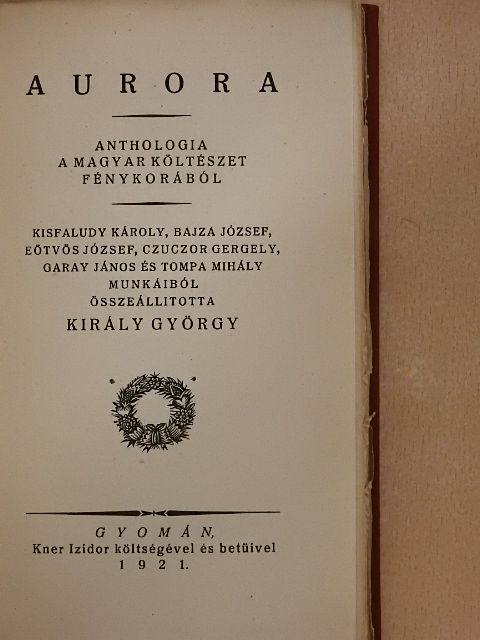 Bajza József - Aurora [antikvár]