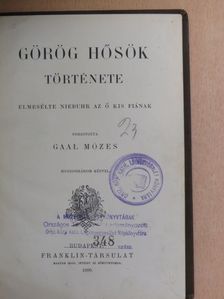 Niebuhr - Görög hősök története [antikvár]
