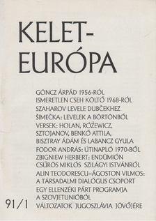 Wintermantel István - Kelet-Európa 1991/1. [antikvár]