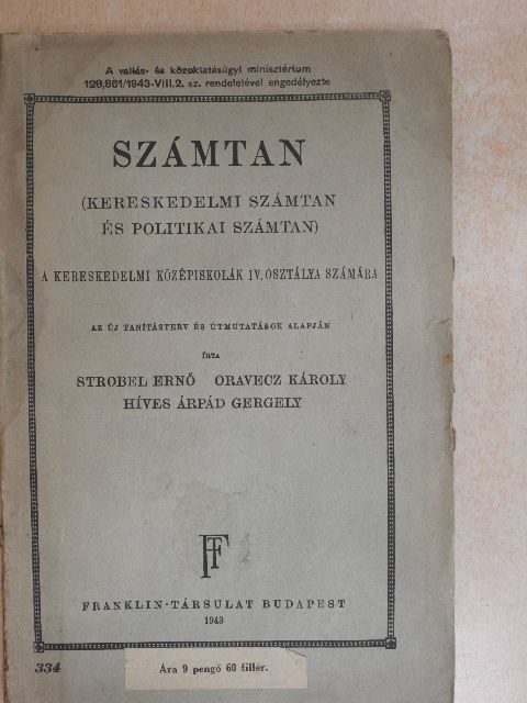 Híves Árpád Gergely - Számtan [antikvár]