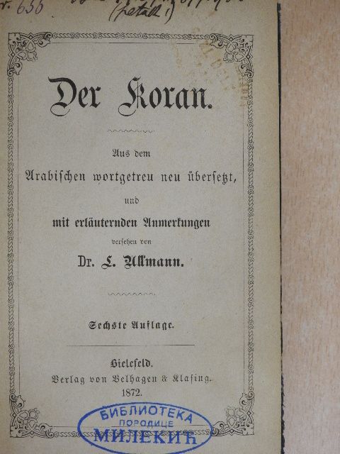 Der Koran (gótbetűs) [antikvár]