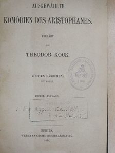 Aristophanes - Ausgewählte Komödien des Aristophanes [antikvár]