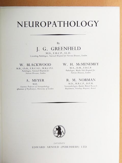 A. Meyer - Neuropathology [antikvár]