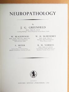 A. Meyer - Neuropathology [antikvár]