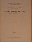 Csikós Andrásné - Német nyelvi jegyzet kezdők részére [antikvár]