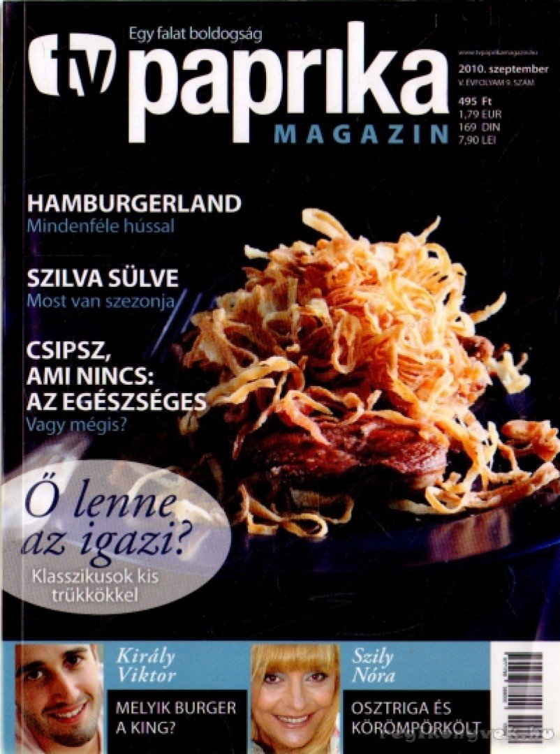 ZSIGMOND GÁBOR - TV paprika magazin 2010. szeptember [antikvár]