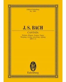 J. S. Bach - CANTATA WEINEN, KLAGEN, SORGEN, ZAGEN BWV 12 POCKET SCORE, EDITED BY PAUL HORN