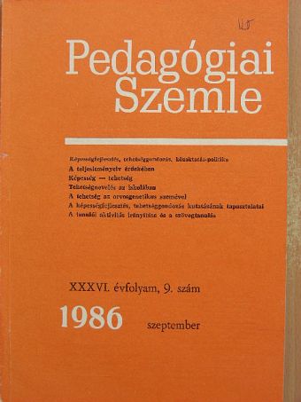A. A. Frolov - Pedagógiai Szemle 1986. szeptember [antikvár]