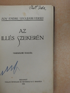 Ady Endre - Az Illés szekerén [antikvár]