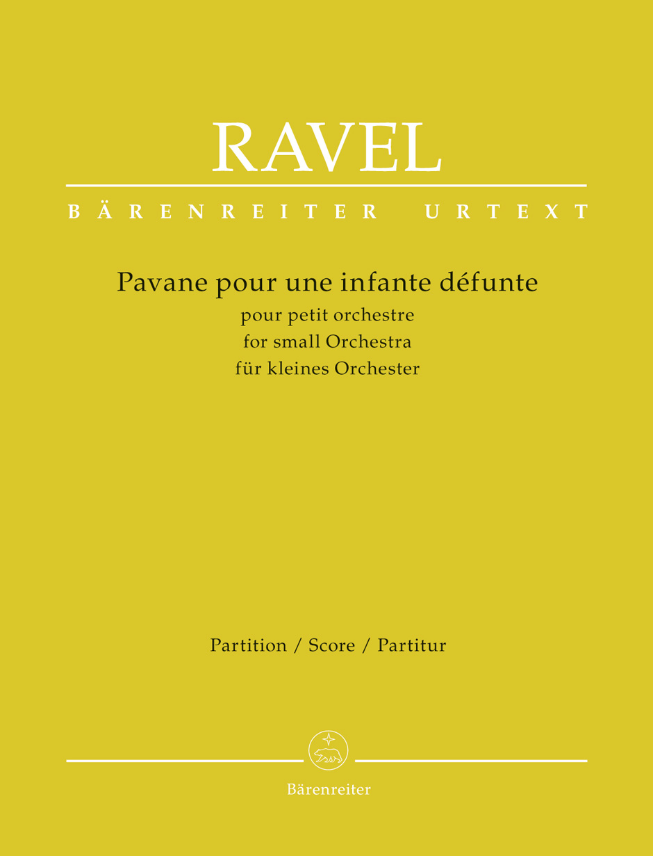 RAVEL... - PAVANE POUR UNE INFANTE DÉFUNTE POUR PETIT ORCHESTRE. PARTITION