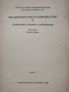 Berrár Jolán - Mai magyar nyelvi gyakorlatok II. [antikvár]