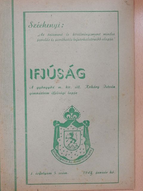Leconte de Lisle - Ifjúság 1943. január [antikvár]