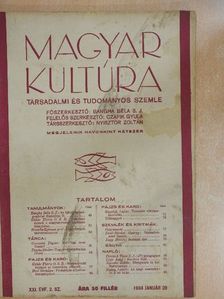Bangha Béla S. J. - Magyar Kultúra 1934. január 20. [antikvár]
