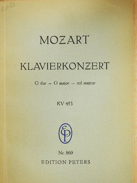 W. A. Mozart - Konzert für Klavier und Orchester [antikvár]
