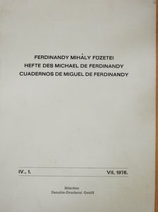 Ferdinandy Mihály - Ferdinandy Mihály füzetei IV/1. (dedikált példány) [antikvár]