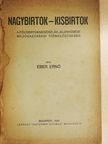 Éber Ernő - Nagybirtok-kisbirtok [antikvár]