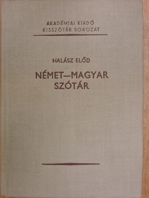 Halász Előd - Német-magyar szótár [antikvár]