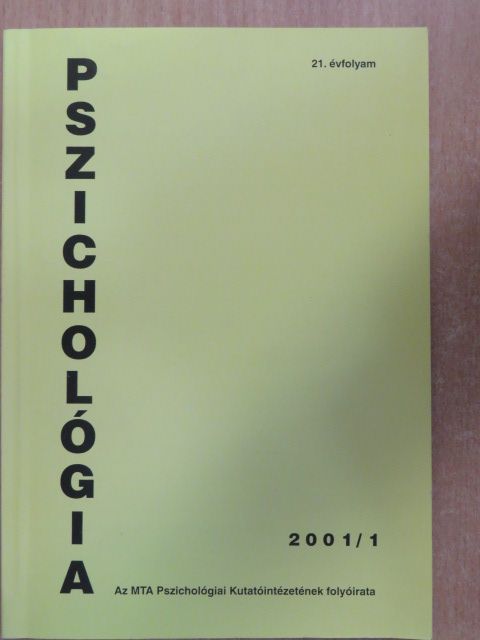 Dornai Erika - Pszichológia 2001/1. [antikvár]