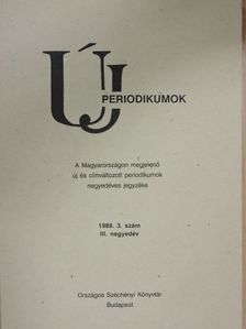 Új periodikumok 1989/3. [antikvár]
