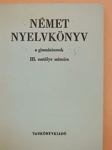 Czéhmester István - Német nyelvkönyv III. [antikvár]