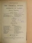 A. W. Crossley - Journal of the Chemical Society 1906/I. [antikvár]