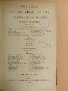 A. W. Crossley - Journal of the Chemical Society 1906/I. [antikvár]