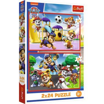 Trefl: Mancs őrjárat, Kutyasztikus kalandok - 2 x 24 darabos puzzle