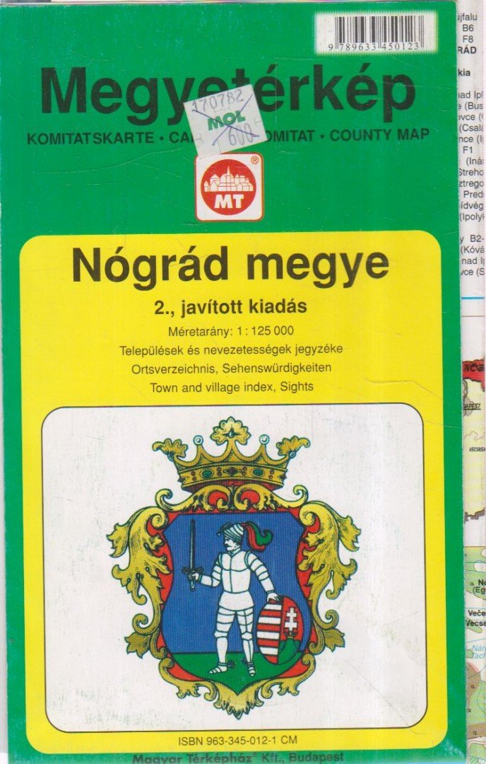 Nógrád megye 1:125 000 [antikvár]