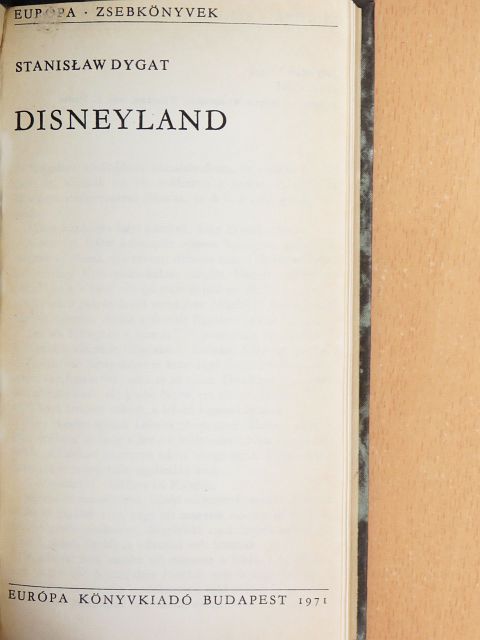Stanislaw Dygat - Disneyland [antikvár]