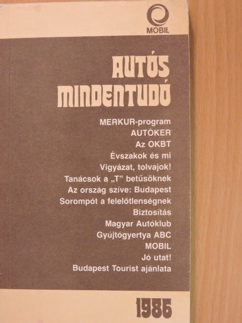 Csúri István - Autós mindentudó 1986 [antikvár]