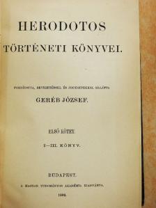 Herodotos - Herodotos történeti könyvei 1-3/I-IX. [antikvár]