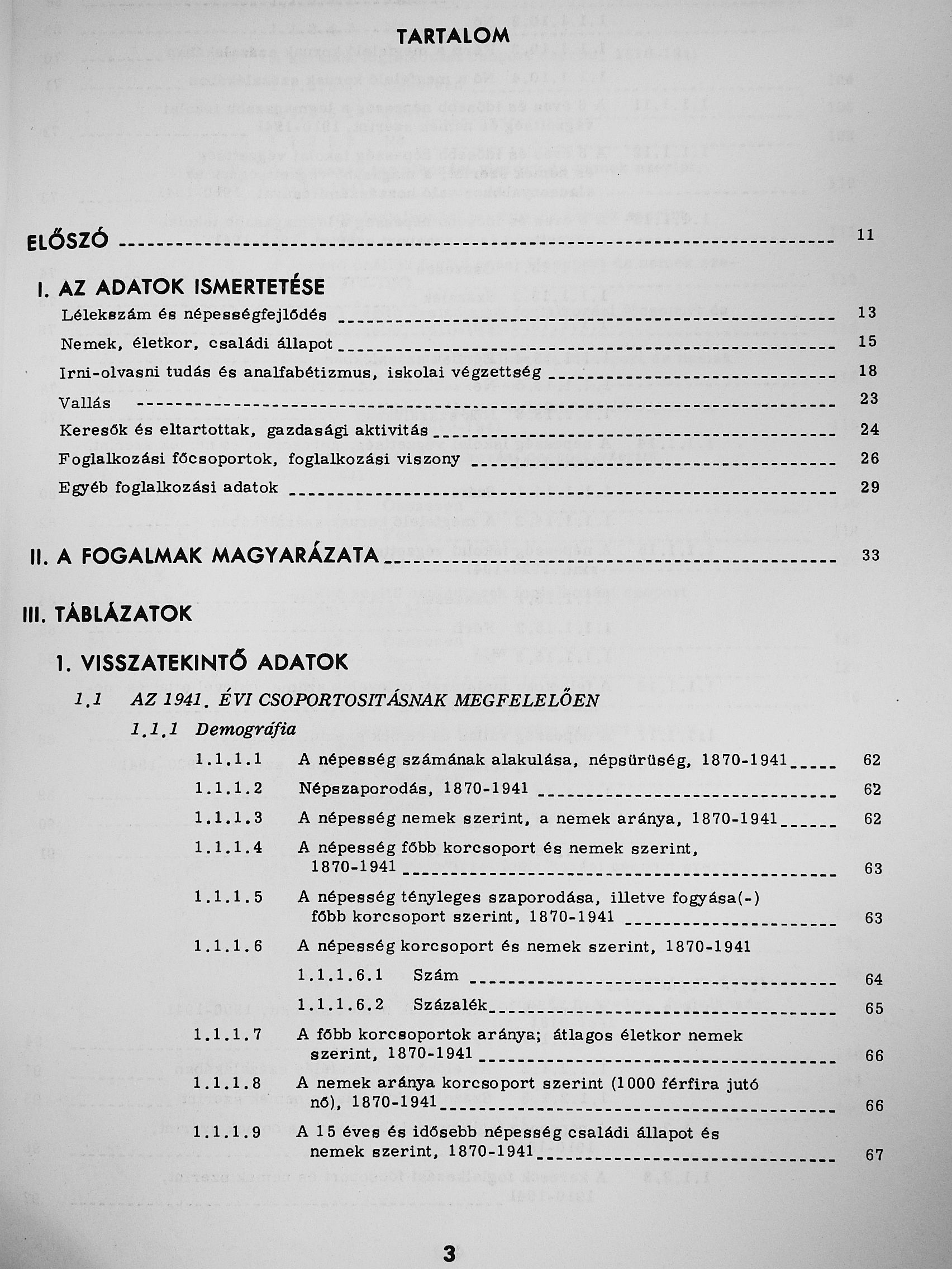 Az 1941. évi népszámlálás 3. [antikvár]