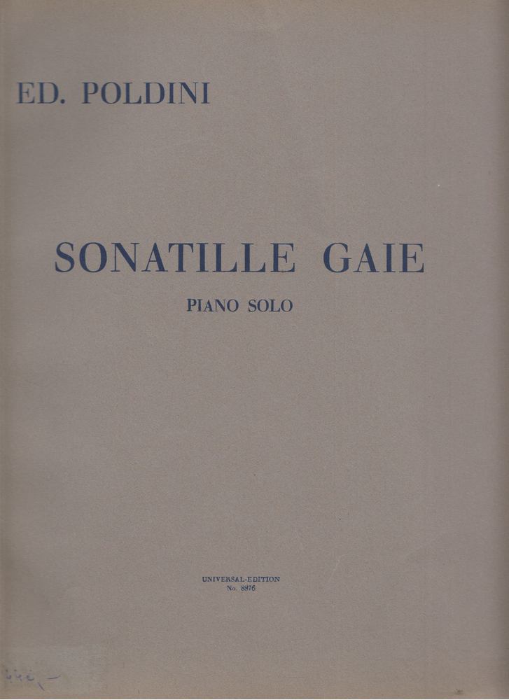 Ed. Poldoni - Sonatille Gaie - Piano solo [antikvár]