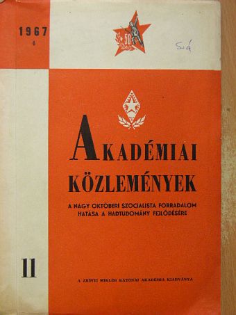 Dr. Farkas Róbert - Akadémiai Közlemények 1967/4 [antikvár]